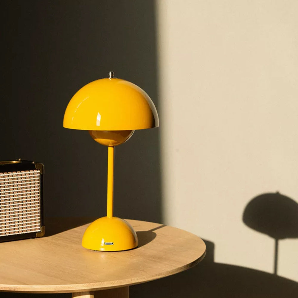 Flowerpot Style Mushroom Table Lamp