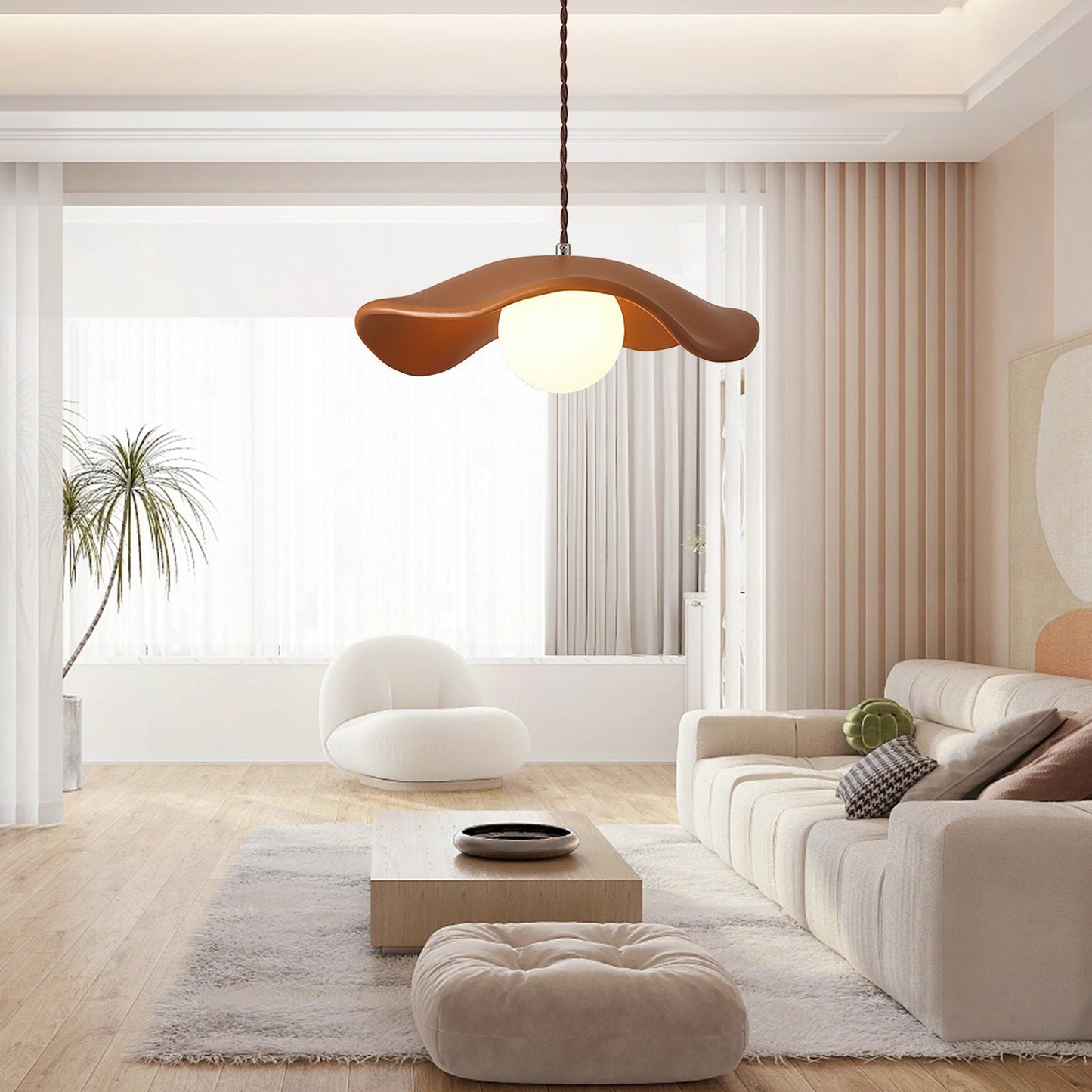Retro Resin Dome Pendant Light