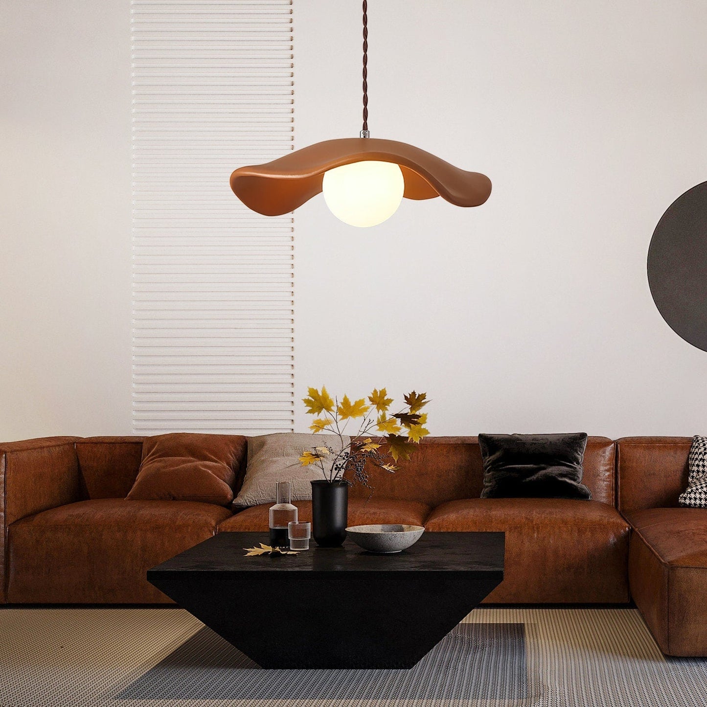 Retro Resin Dome Pendant Light