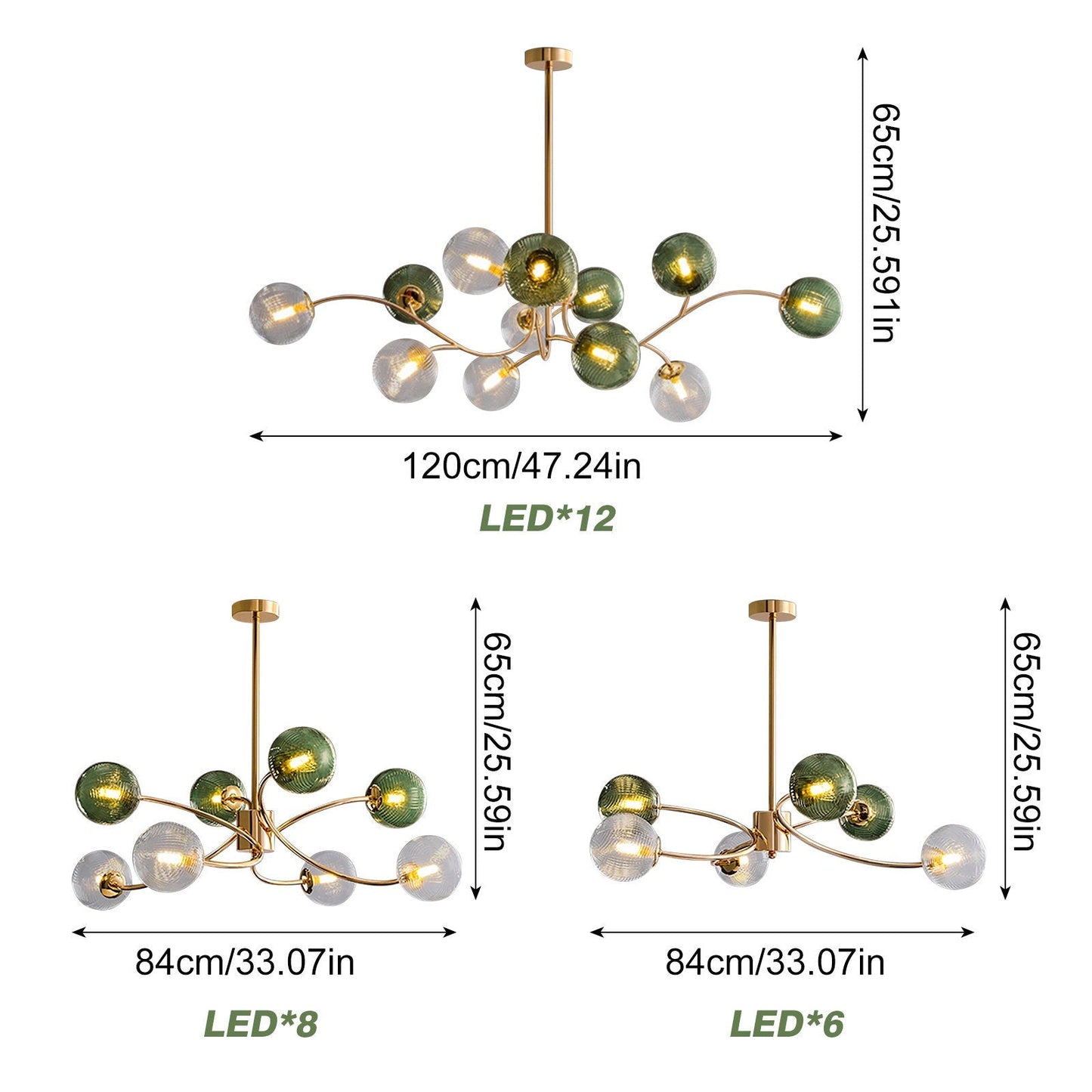 Magic Bean Molecular Branch Chandelier