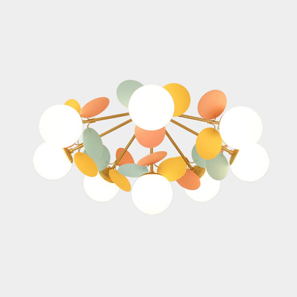Macaron Petal Flush Mount for Kids Rooms