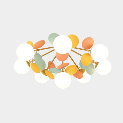 Macaron Petal Flush Mount for Kids Rooms