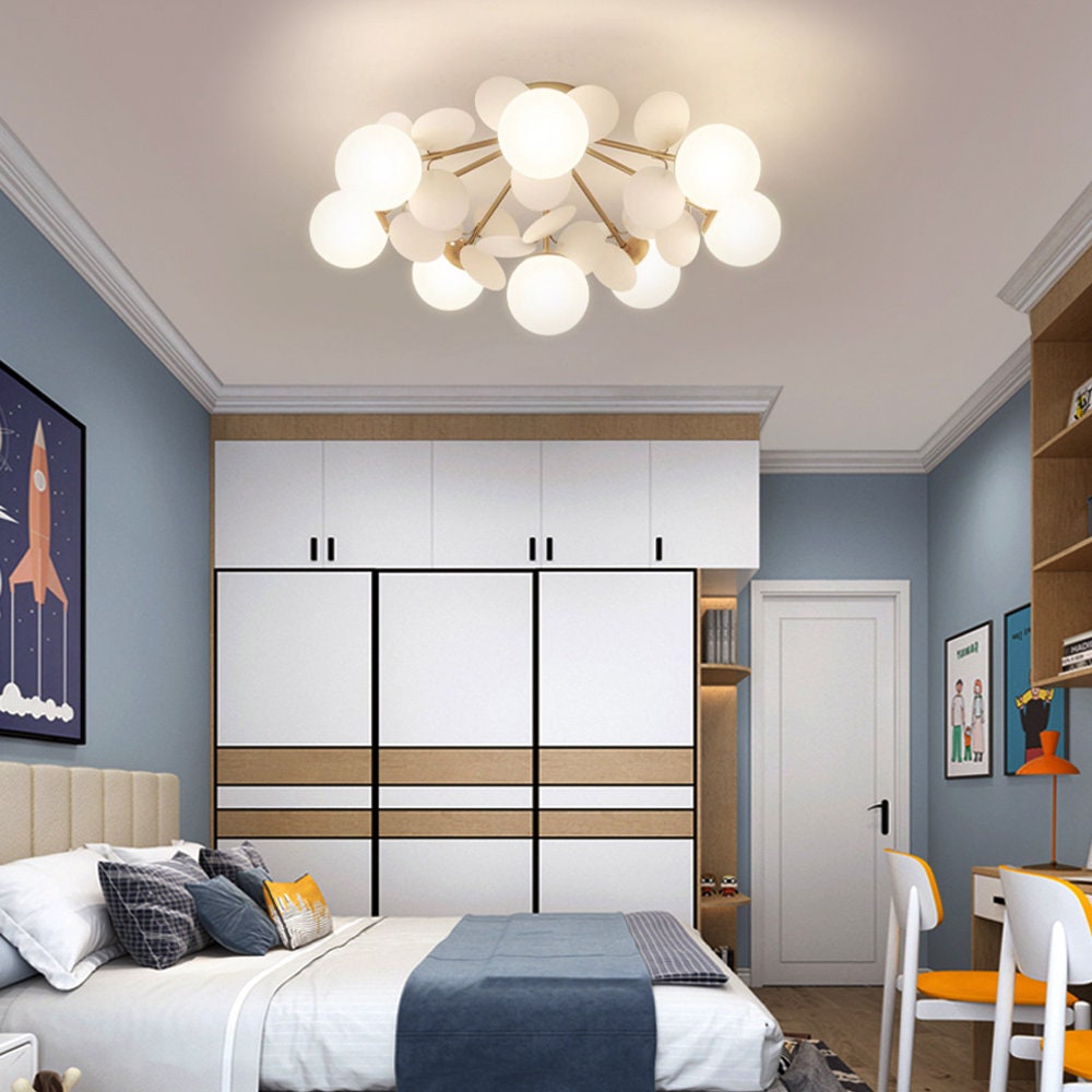 Macaron Petal Flush Mount for Kids Rooms