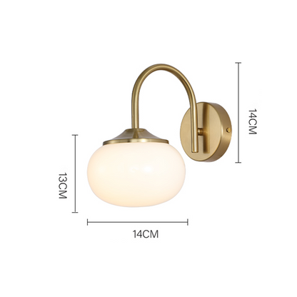 Marshmallow Glass Wall Sconce