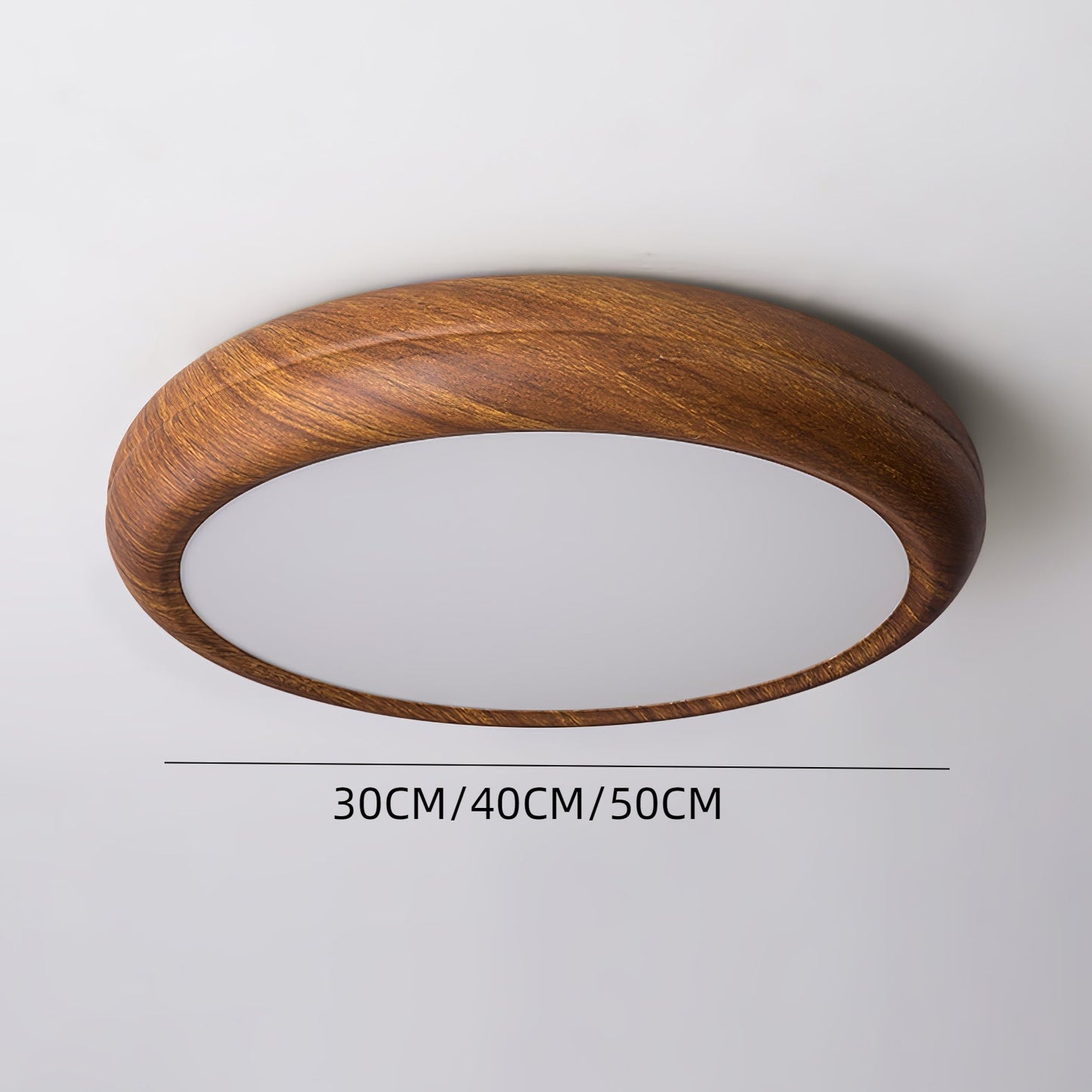 Wood Grain Round Ceiling Lamp