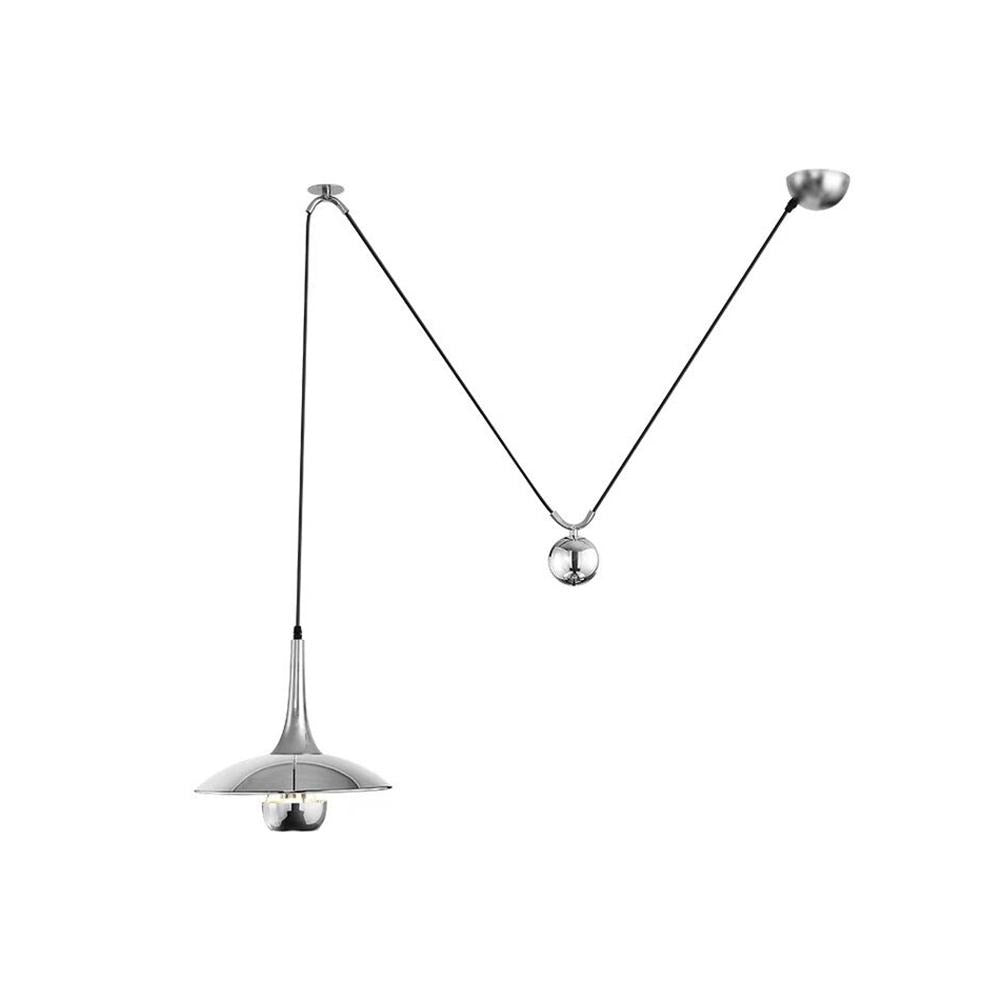 Height-Adjustable Metal Kitchen Pendant