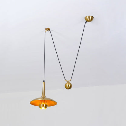Height-Adjustable Metal Kitchen Pendant