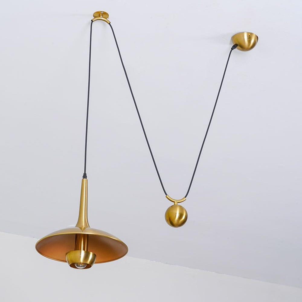 Height-Adjustable Metal Kitchen Pendant