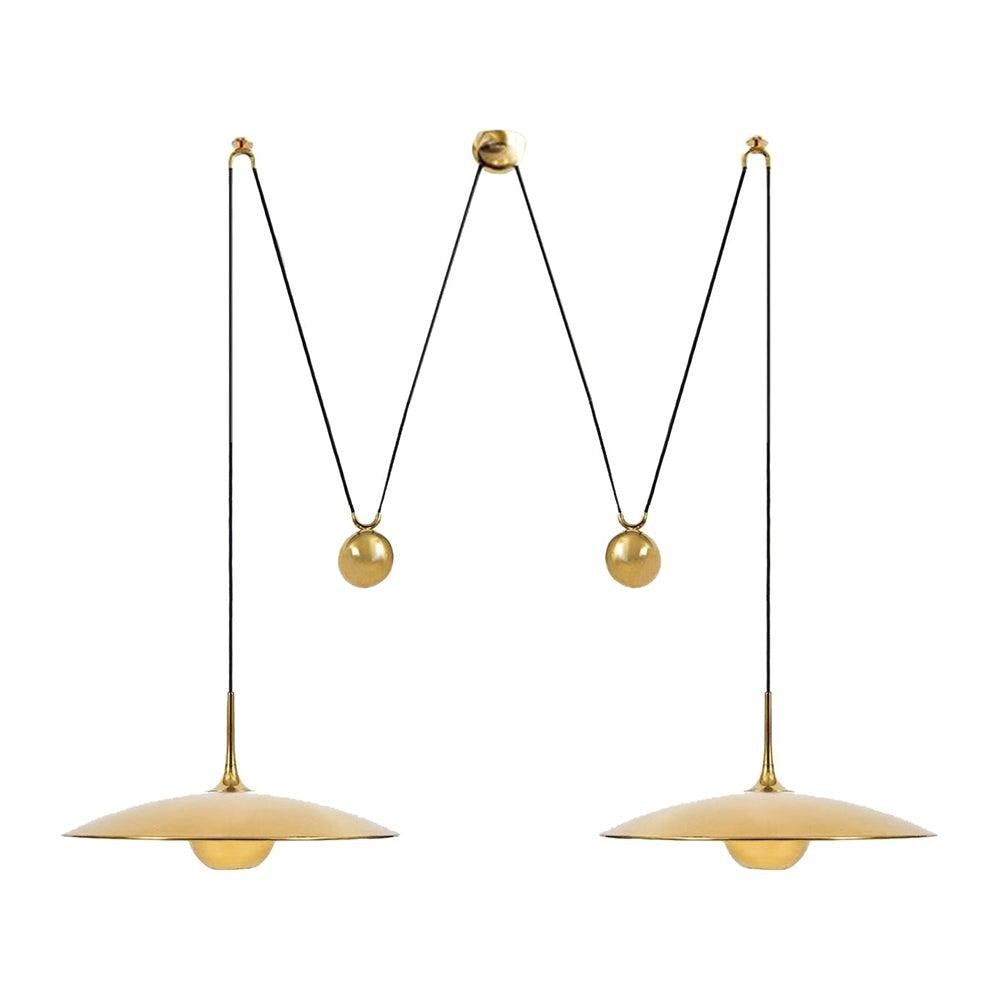 Height-Adjustable Metal Kitchen Pendant
