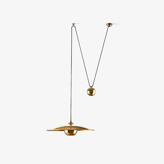 Height-Adjustable Metal Kitchen Pendant