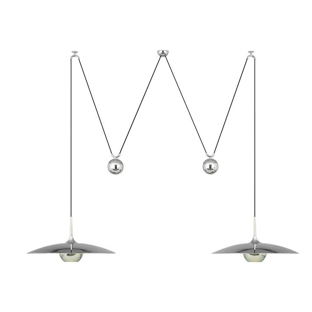 Height-Adjustable Metal Kitchen Pendant