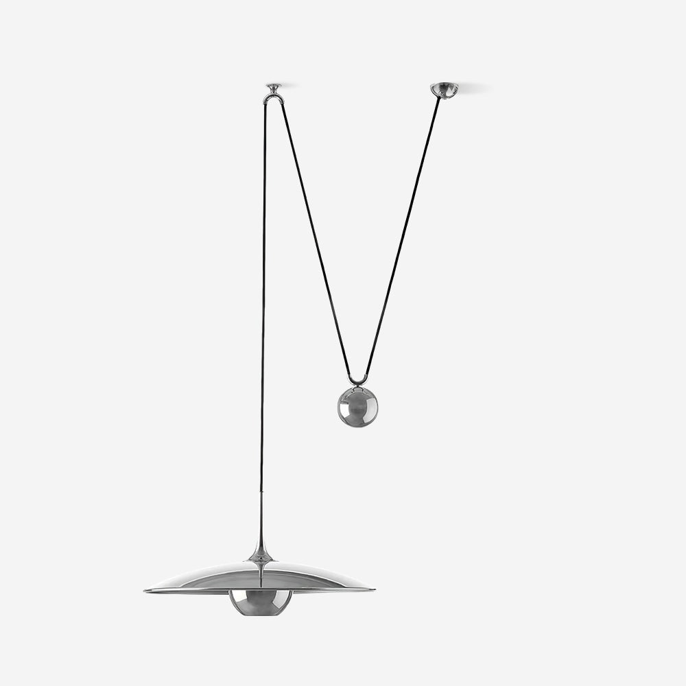 Height-Adjustable Metal Kitchen Pendant