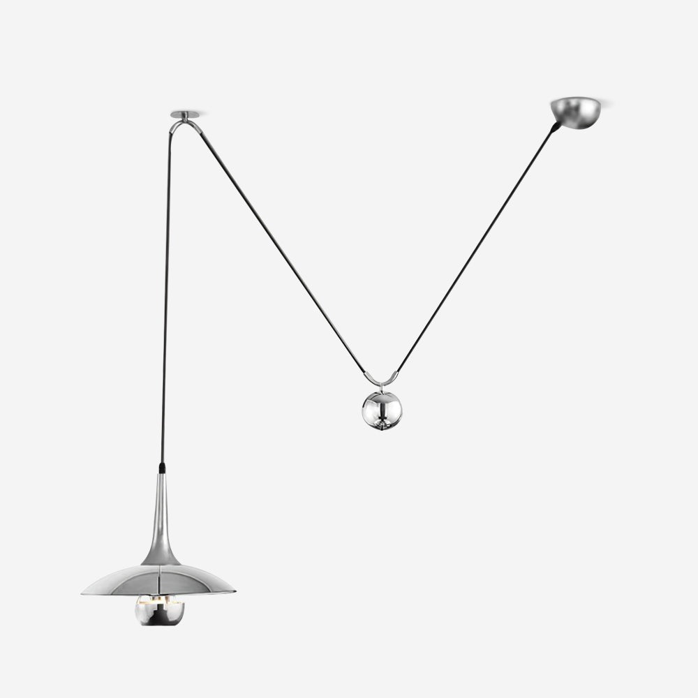 Height-Adjustable Metal Kitchen Pendant