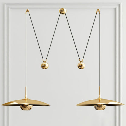Height-Adjustable Metal Kitchen Pendant