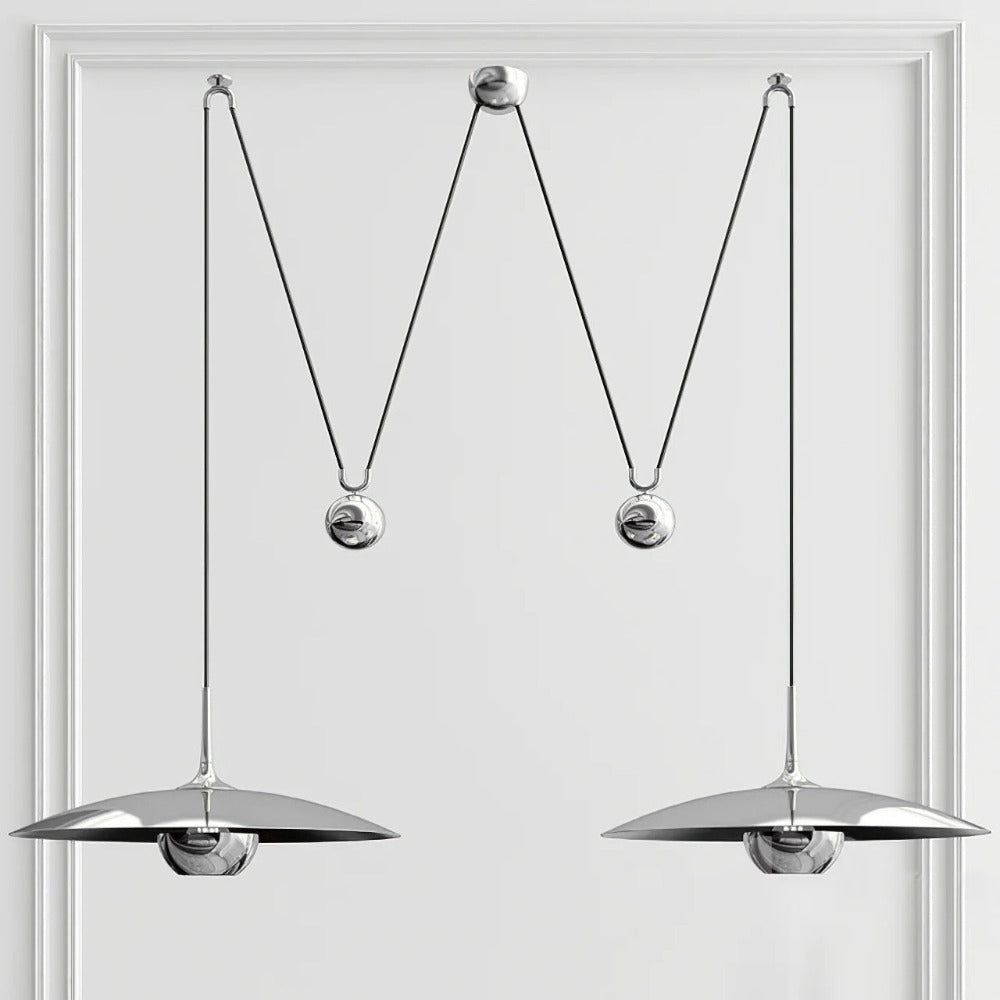 Height-Adjustable Metal Kitchen Pendant