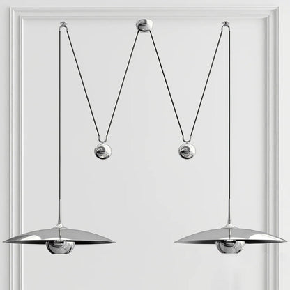 Height-Adjustable Metal Kitchen Pendant