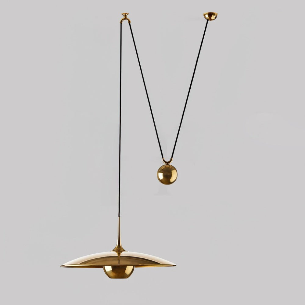 Height-Adjustable Metal Kitchen Pendant
