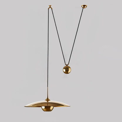 Height-Adjustable Metal Kitchen Pendant
