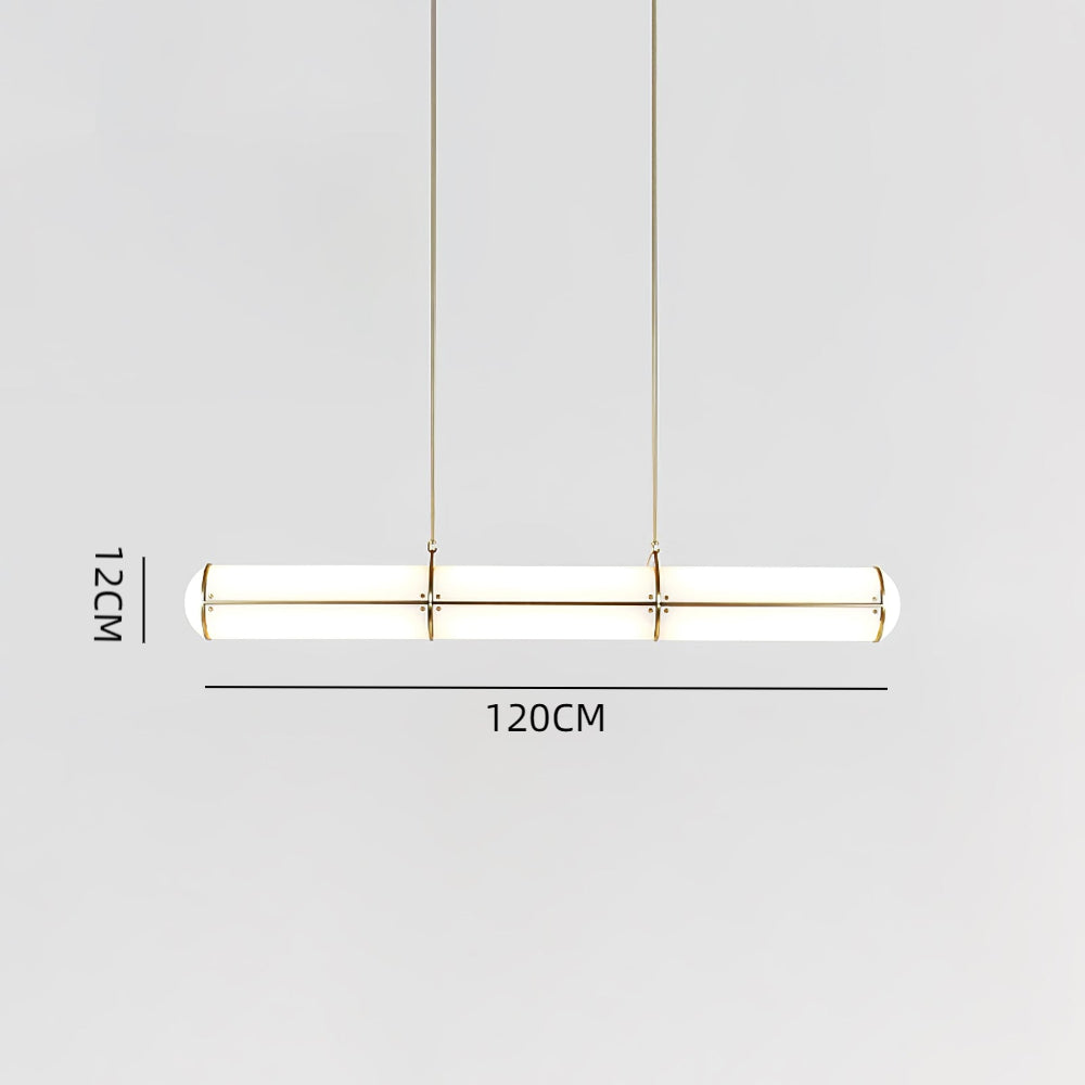 Cylindrical Linear LED Island Pendant