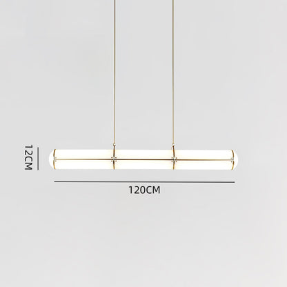 Cylindrical Linear LED Island Pendant