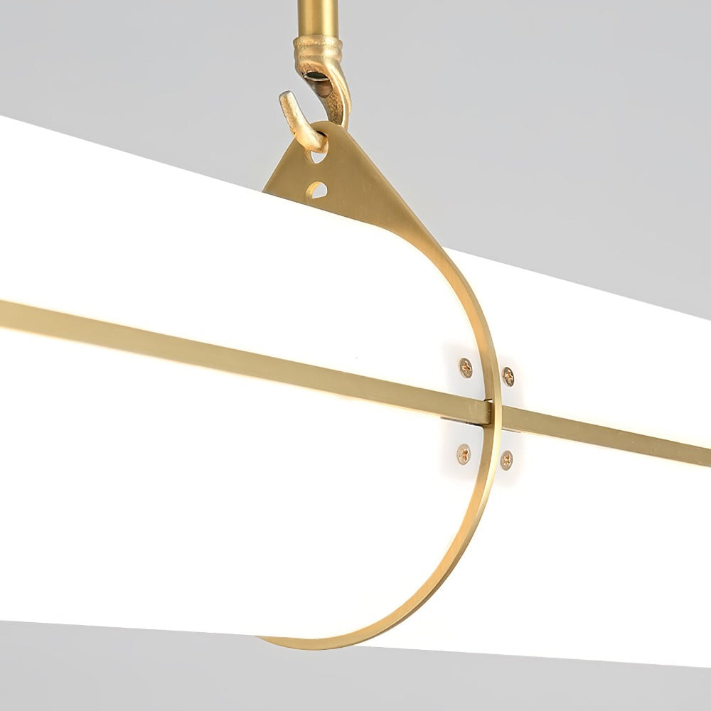 Cylindrical Linear LED Island Pendant