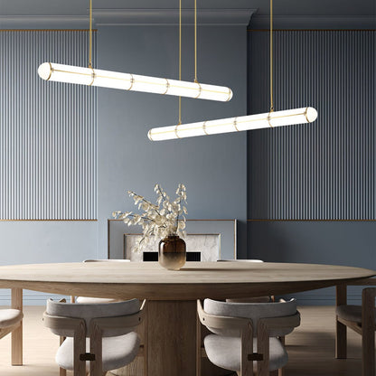 Cylindrical Linear LED Island Pendant