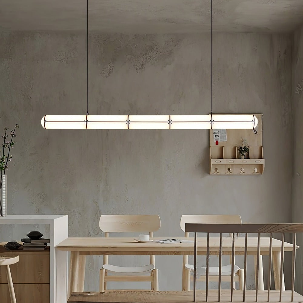 Cylindrical Endless LED Pendant Light for Kitchen Island-[Modern pendant lighting for bedroom and living space]-Demolights UK