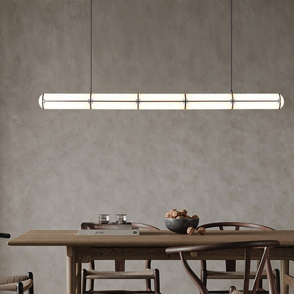 Cylindrical Linear LED Island Pendant
