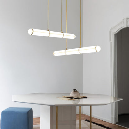 Cylindrical Linear LED Island Pendant