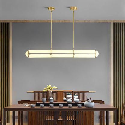 Cylindrical Linear LED Island Pendant