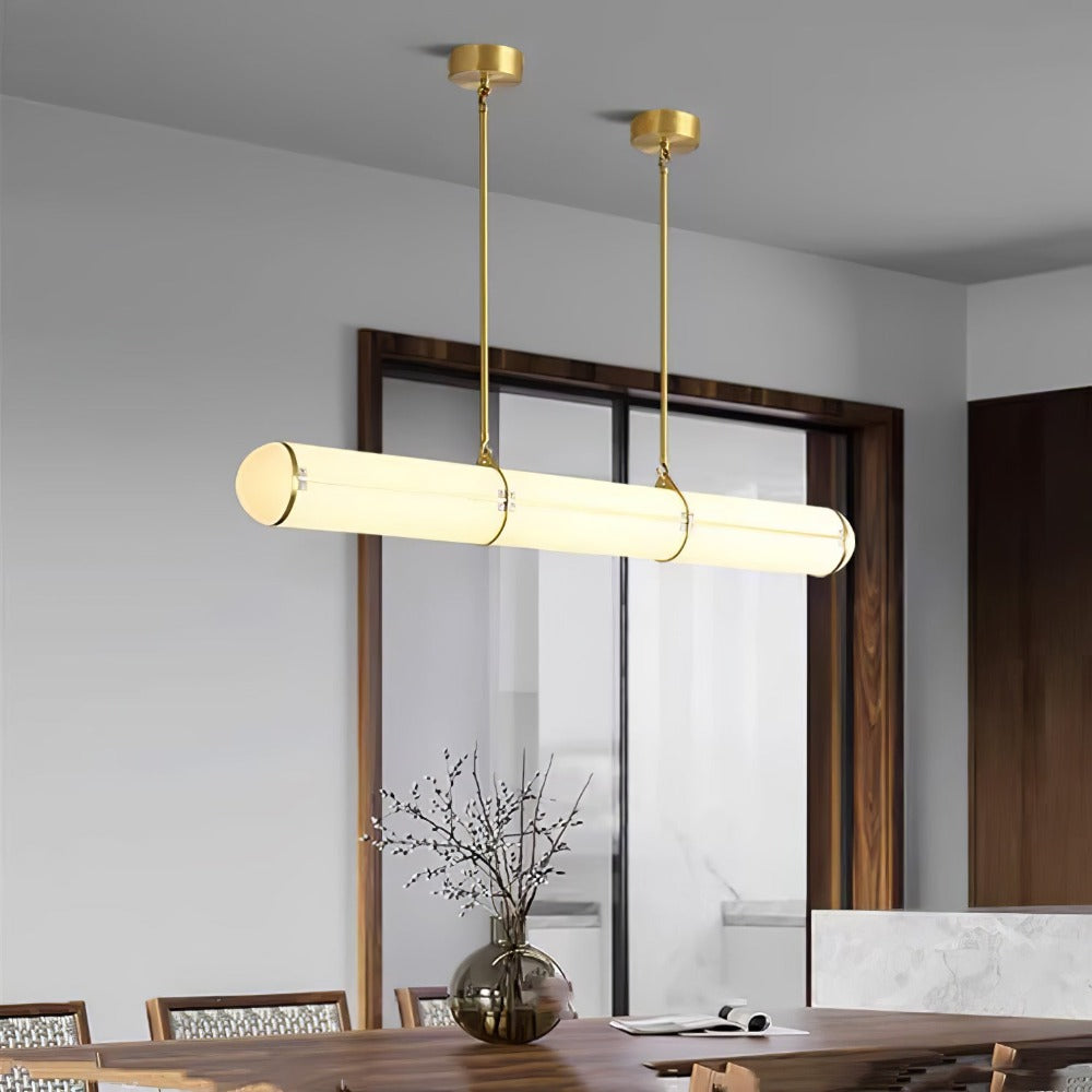 Cylindrical Linear LED Island Pendant