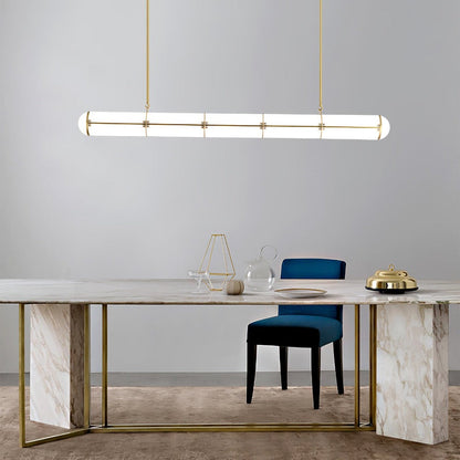 Cylindrical Linear LED Island Pendant