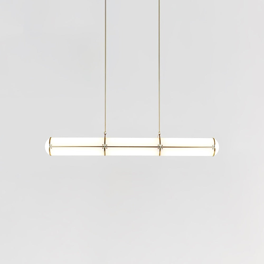 Cylindrical Linear LED Island Pendant