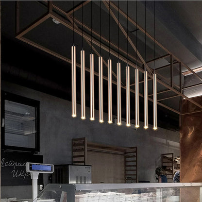 Slim Tube Pendant Light, Adjustable