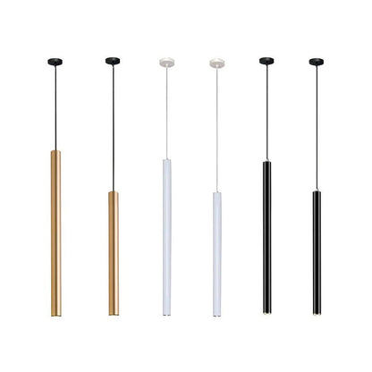 Slim Tube Pendant Light, Adjustable