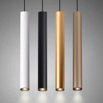 Slim Tube Pendant Light, Adjustable