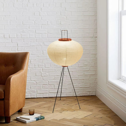 White Paper Shade Floor Lamp