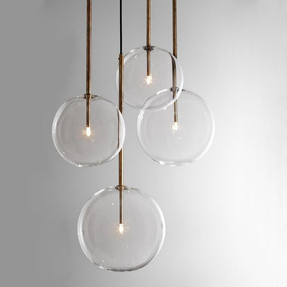 Modern Clear Glass Chandelier Pendant