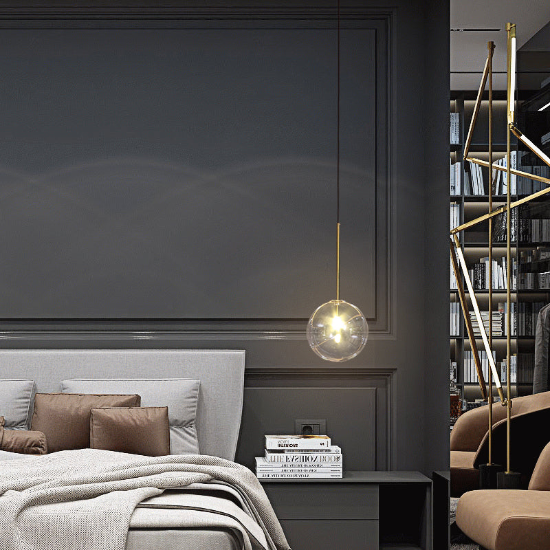 Modern Clear Glass Chandelier Pendant