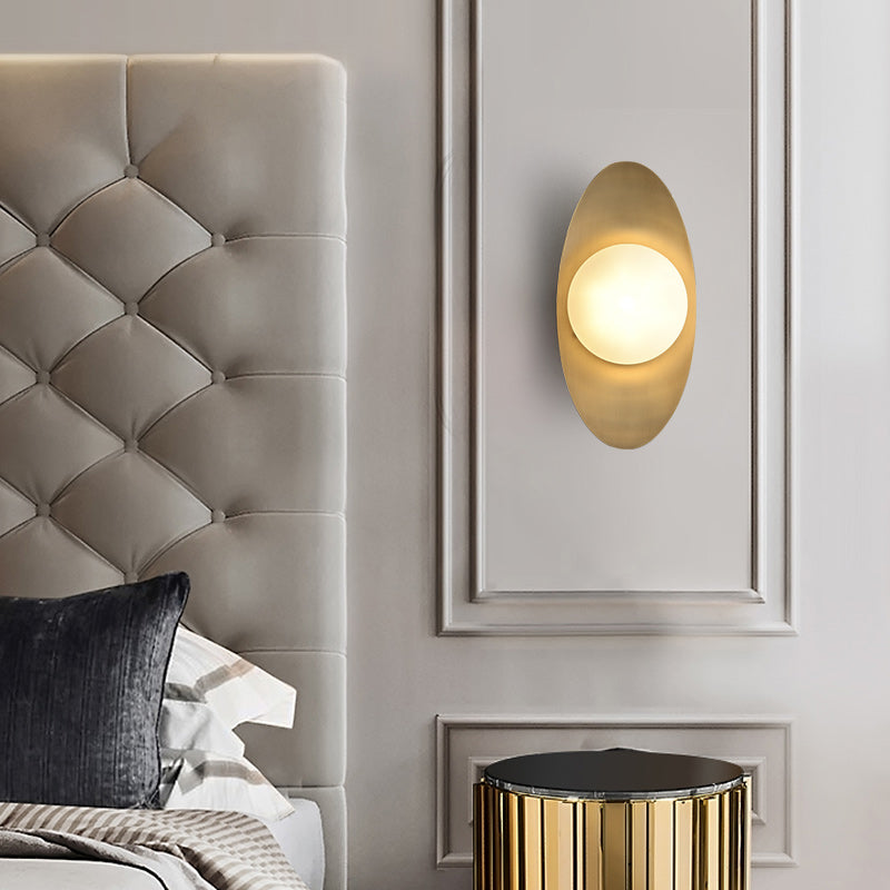Brass Globe Wall Light