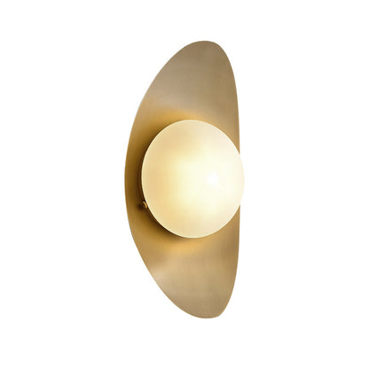 Brass Globe Wall Light