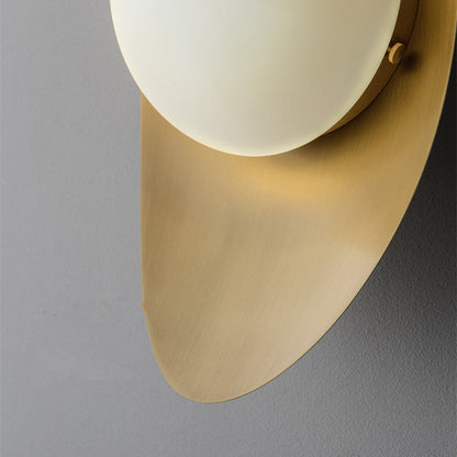 Brass Globe Wall Light