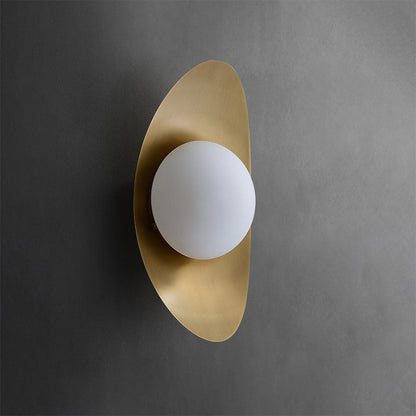 Brass Globe Wall Light