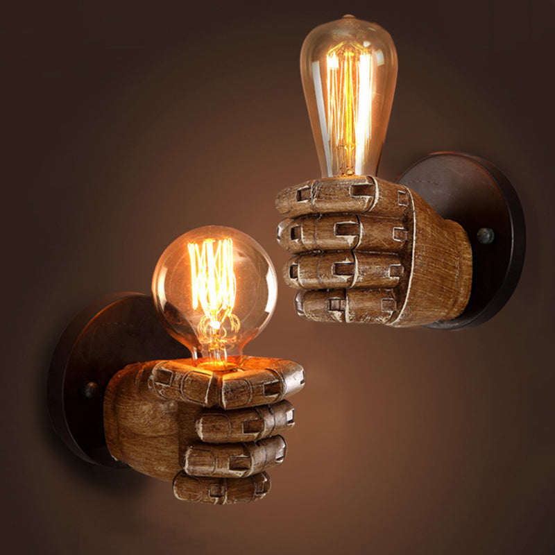 Resin Hand Wall Lamp