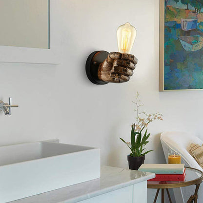 Resin Hand Wall Lamp