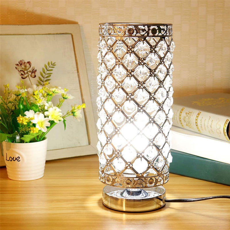Crystal Bedside Table Lamp