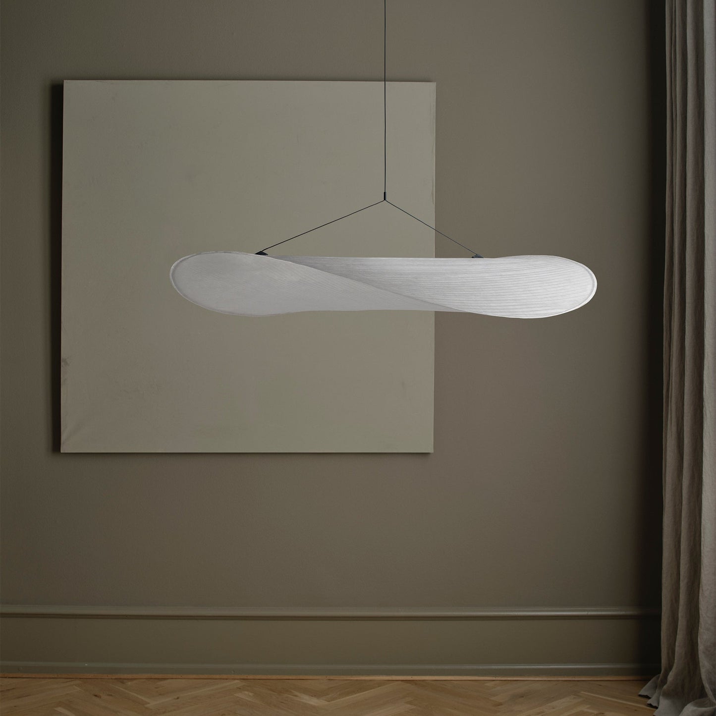 Wavy Fibre Linear Pendant Light