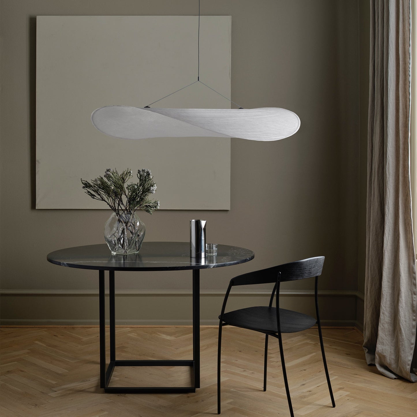 Wavy Fibre Linear Pendant Light