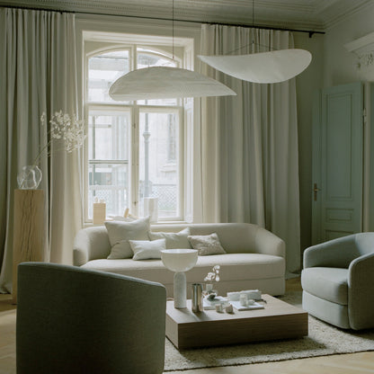 Wavy Fibre Linear Pendant Light