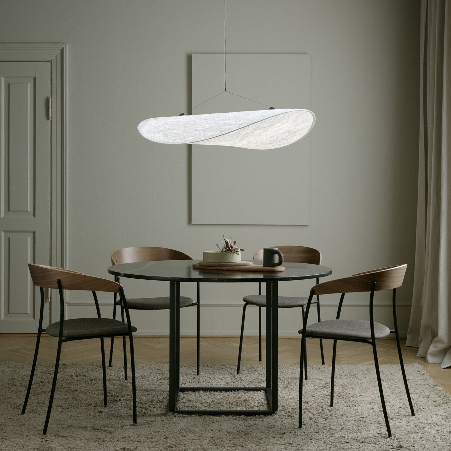 Wavy Fibre Linear Pendant Light
